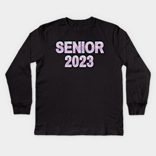 Senior Class of 2023 tie dye Kids Long Sleeve T-Shirt